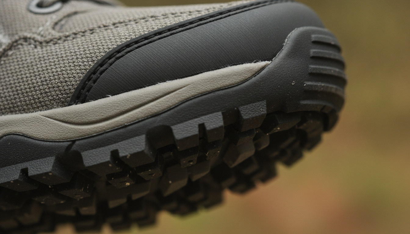 Vue détaillée du chaussure basse randonnée homme présentant ses caractéristiques distinctives