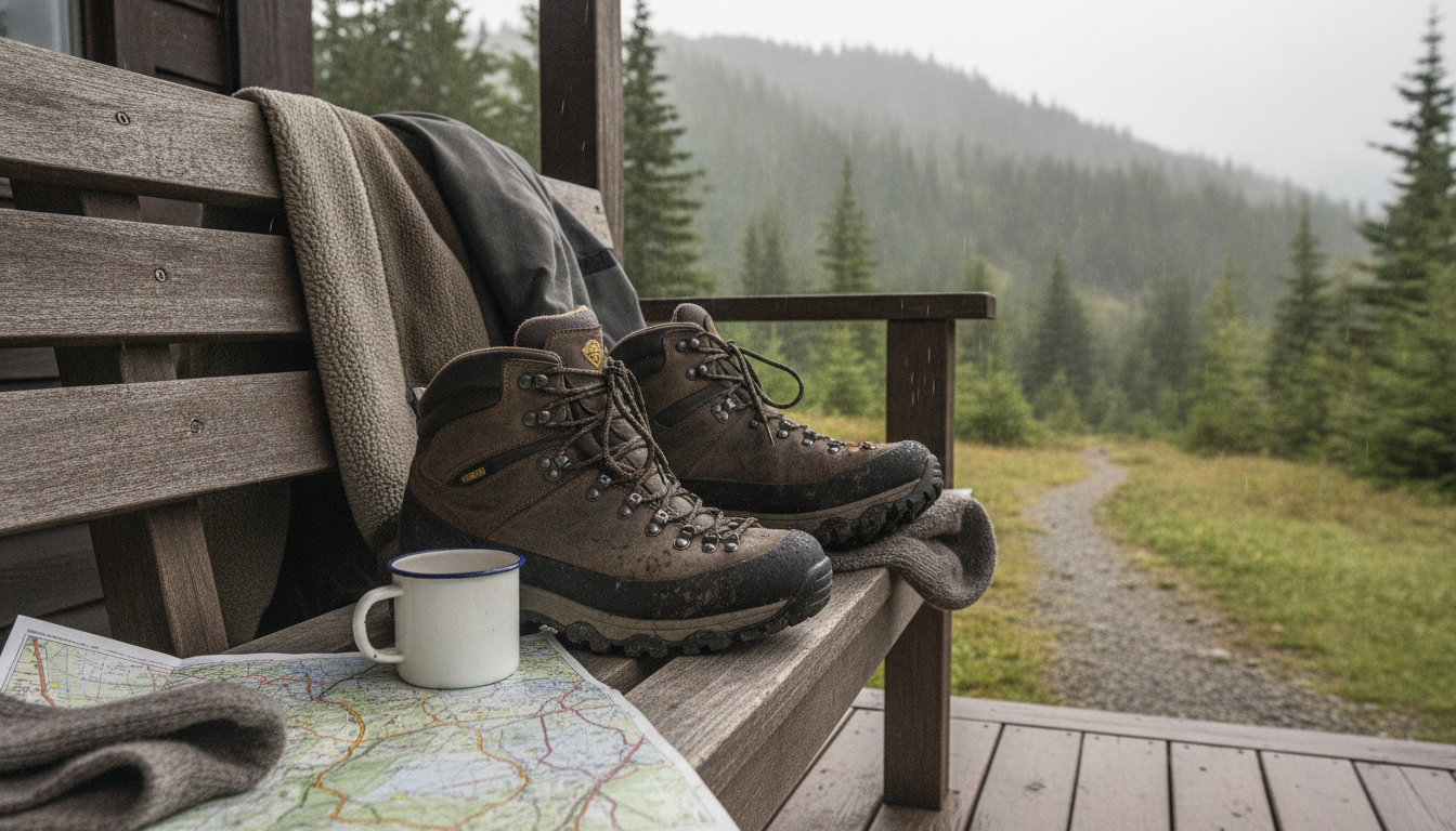 Chaussure Randonnée Waterproof Homme intégré dans un environnement quotidien moderne et accueillant