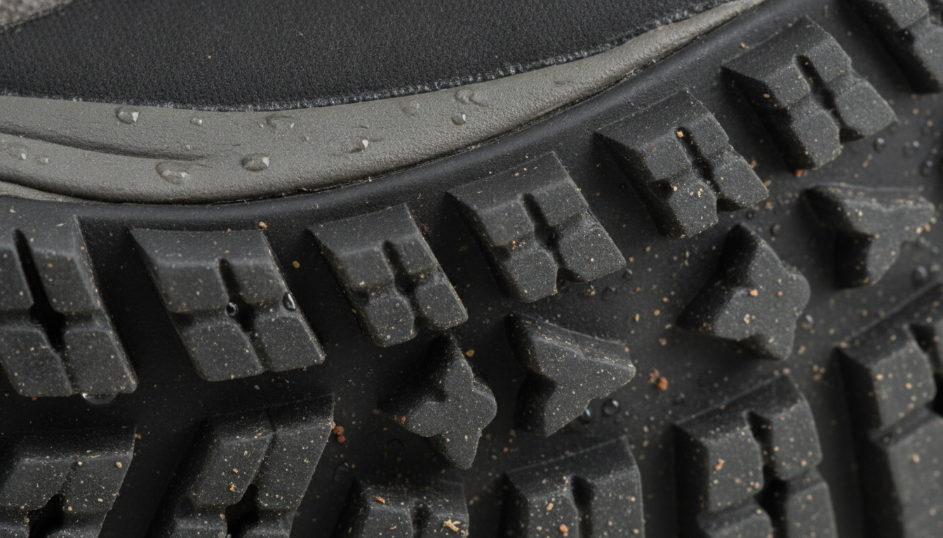 Vue détaillée du chaussure randonnée waterproof homme présentant ses caractéristiques distinctives