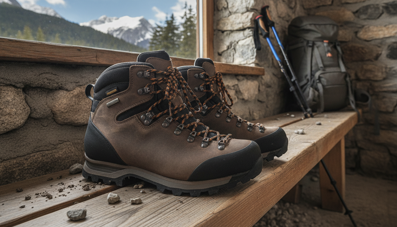 Chaussure Randonnée Montagne Homme mis en valeur dans une ambiance décorative raffinée et harmonieuse