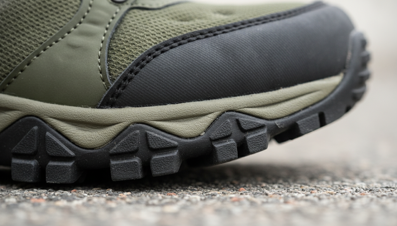 Vue détaillée du chaussure randonnée urbaine présentant ses caractéristiques distinctives