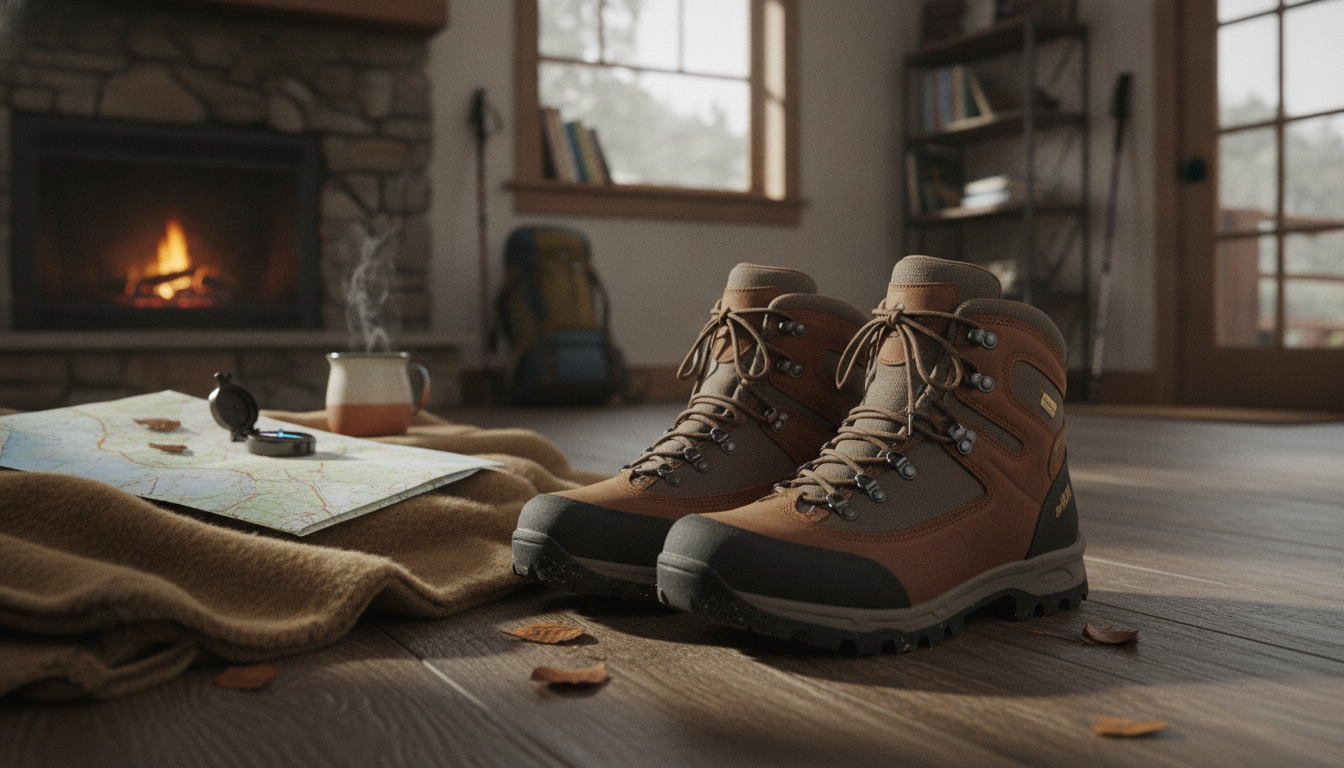 Chaussures de Randonnée Haut de Gamme intégré dans un environnement quotidien moderne et accueillant