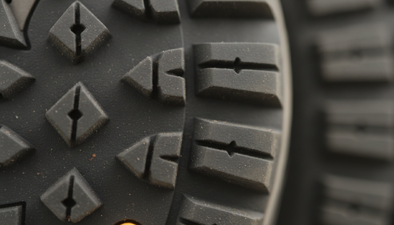 Vue détaillée du chaussure randonnée antidérapante présentant ses caractéristiques distinctives