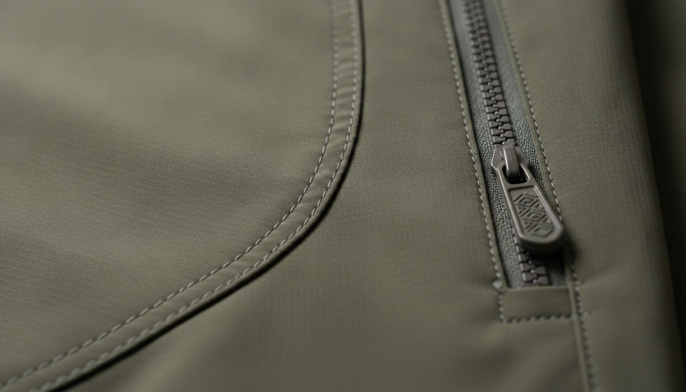 Vue détaillée du pantalon large randonnée présentant ses caractéristiques distinctives