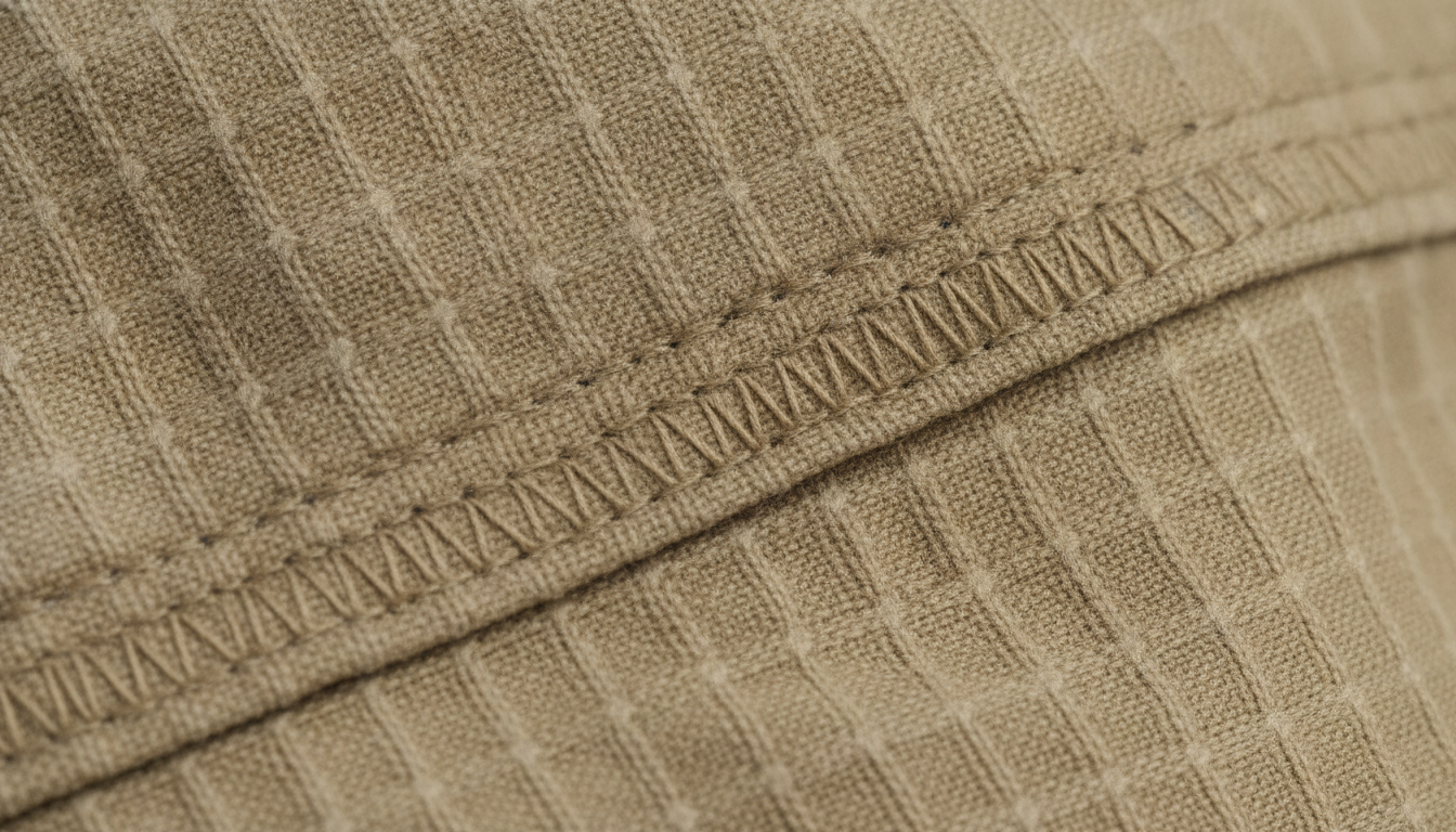 Vue détaillée du pantalon randonnée coton présentant ses caractéristiques distinctives