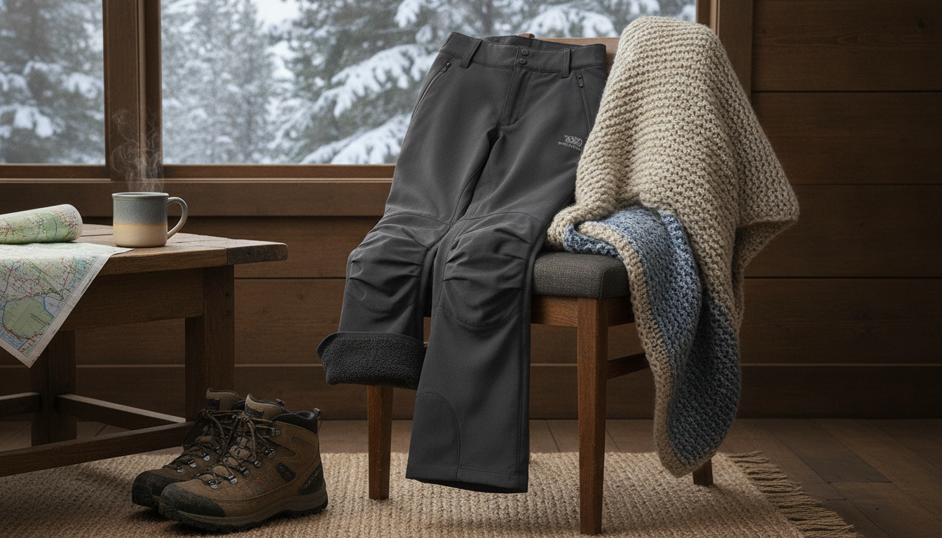 pantalon randonnée hiver femme intégré dans un environnement quotidien moderne et accueillant