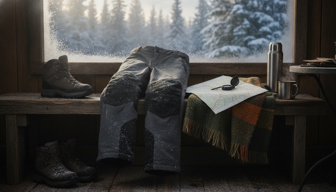 pantalon randonnée hiver homme intégré dans un environnement quotidien moderne et accueillant