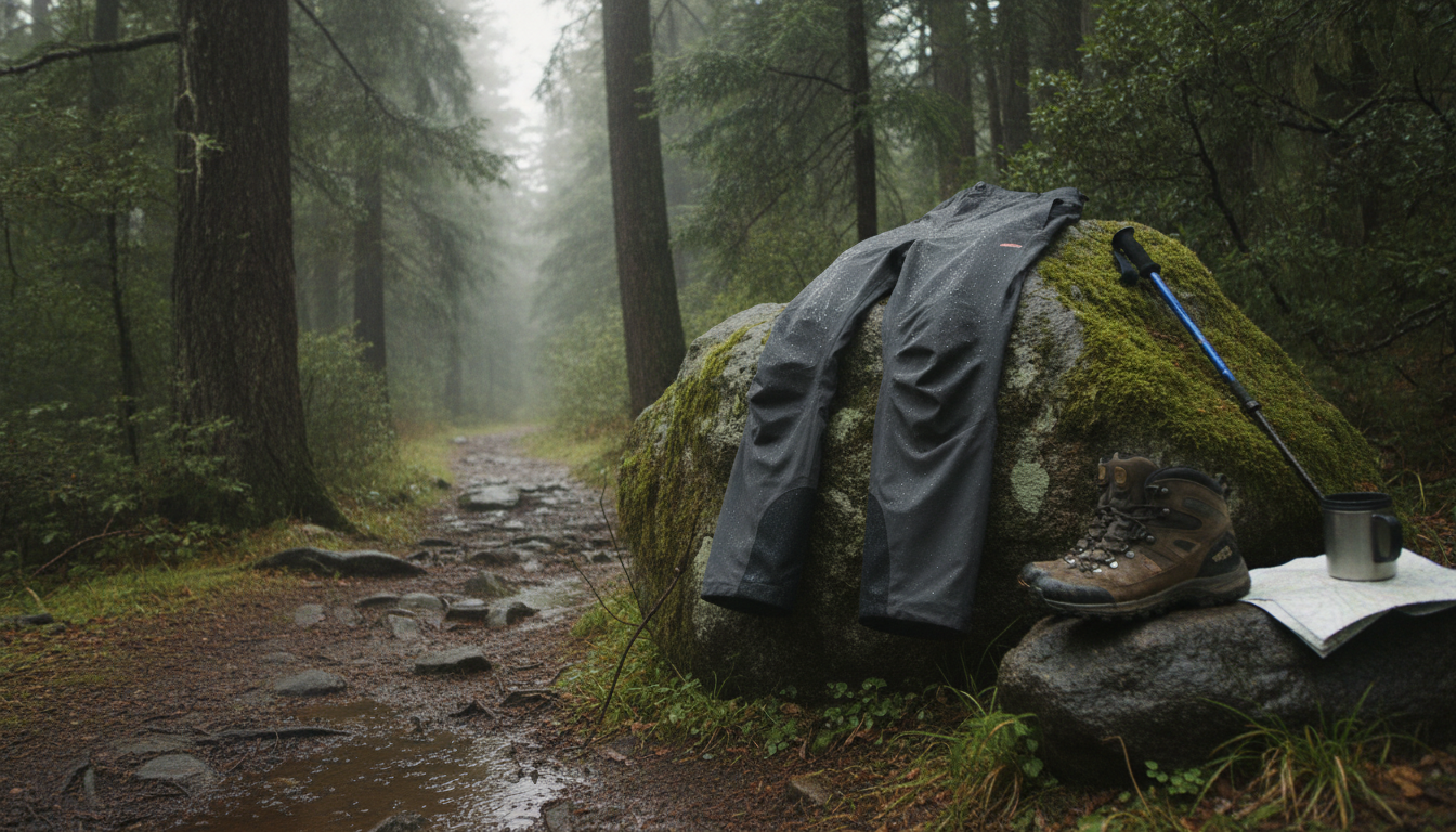 pantalon randonnée imperméable homme intégré dans un environnement quotidien moderne et accueillant