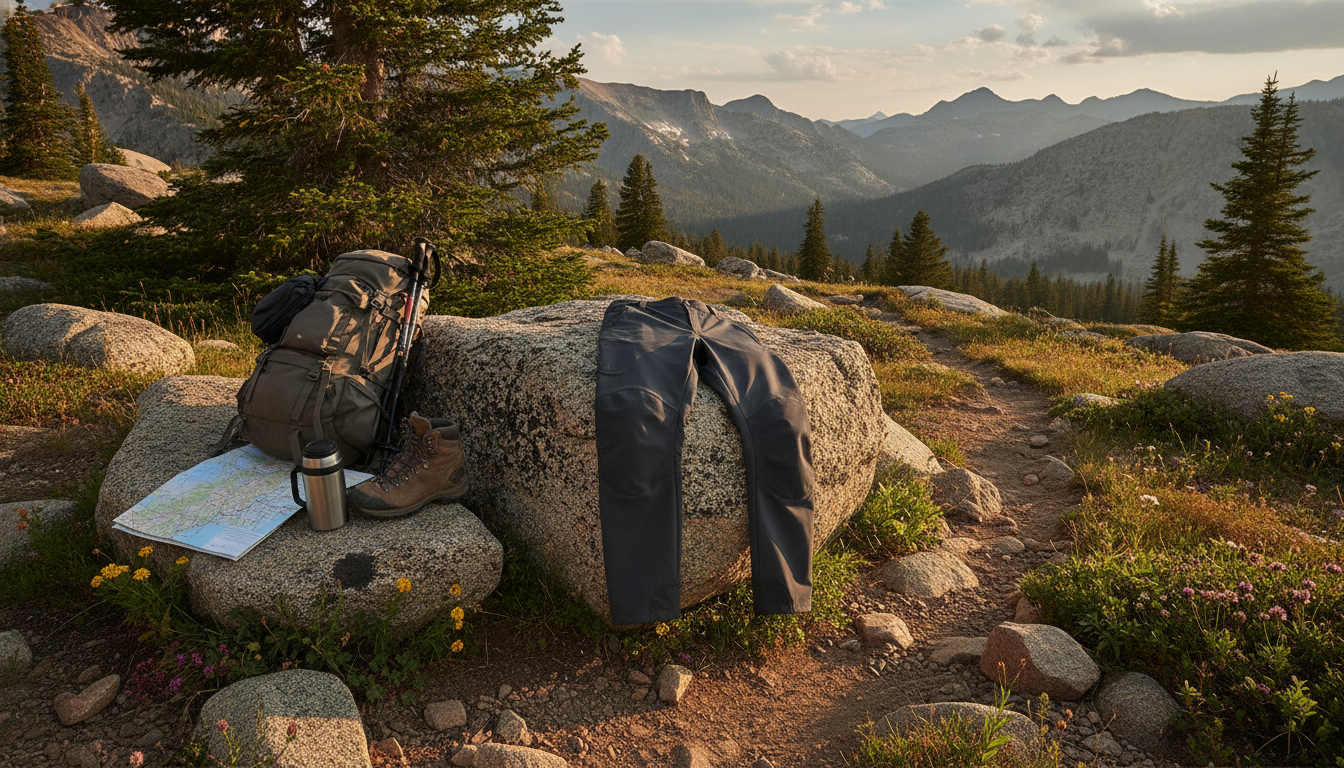 pantalon randonnée stretch intégré dans un environnement quotidien moderne et accueillant