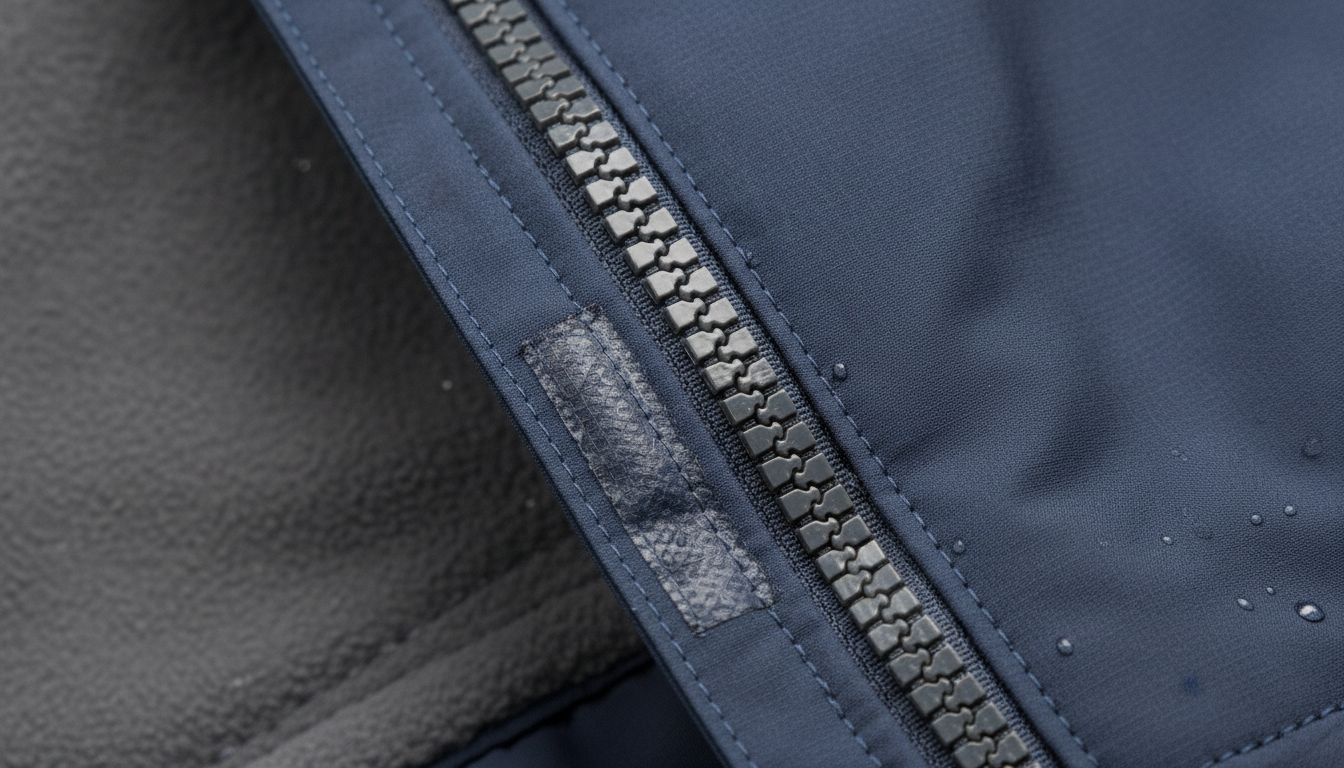 Vue détaillée du veste randonnée hiver présentant ses caractéristiques distinctives