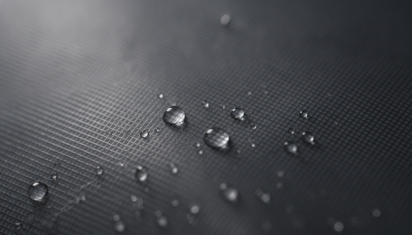 Vue détaillée du veste imperméable ultra légère homme présentant ses caractéristiques distinctives