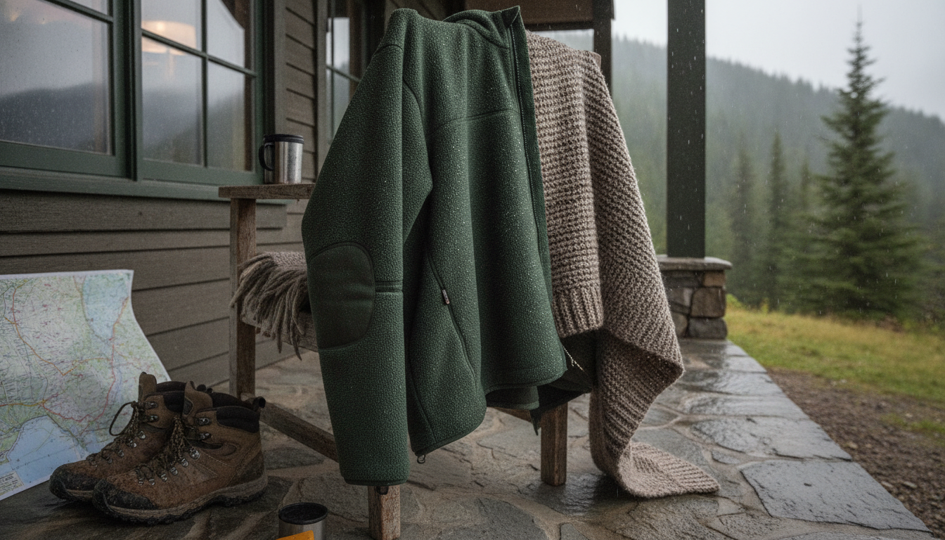 veste polaire imperméable homme intégré dans un environnement quotidien moderne et accueillant