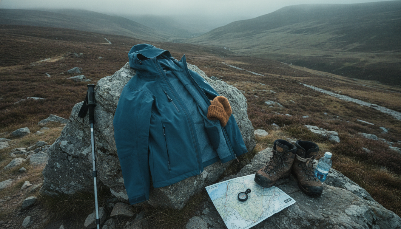 veste softshell randonnée intégré dans un environnement quotidien moderne et accueillant
