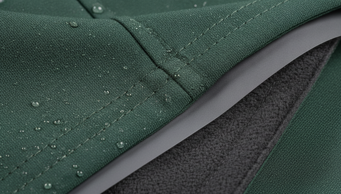 Vue détaillée du veste softshell randonnée présentant ses caractéristiques distinctives