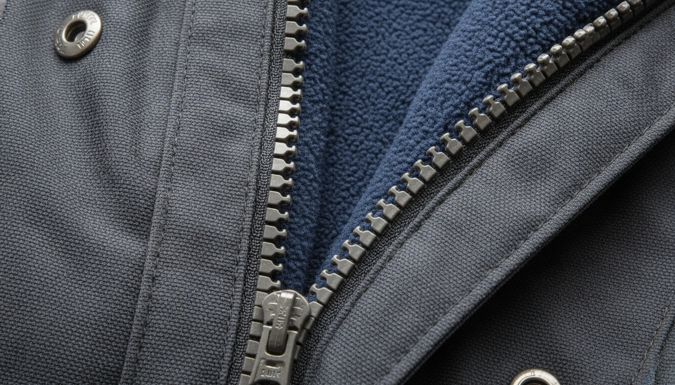 Vue détaillée du veste de randonnée 3 en 1 présentant ses caractéristiques distinctives