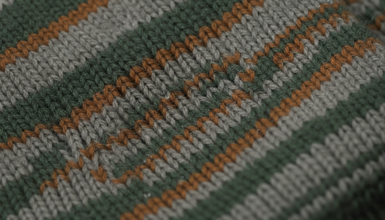 Gros plan sur le tricot bouclette renforcé au talon et aux orteils