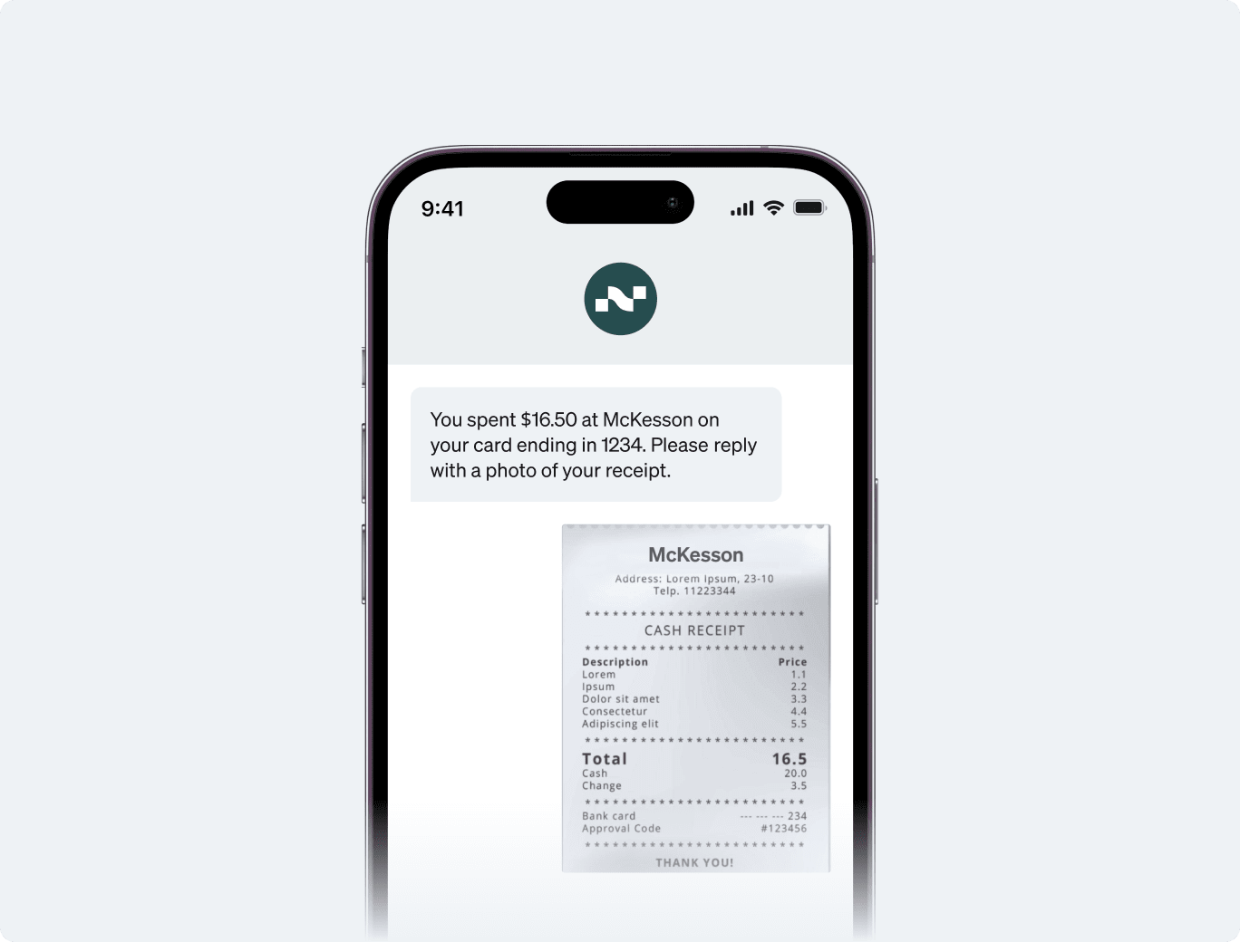 AI-powered receipt matching on mobile