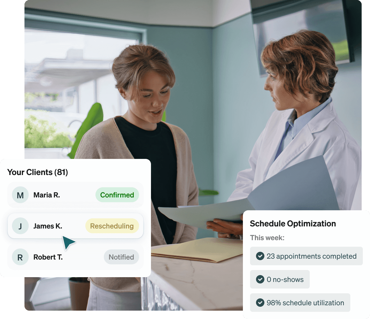 Nitra AI Patient Management dashboard