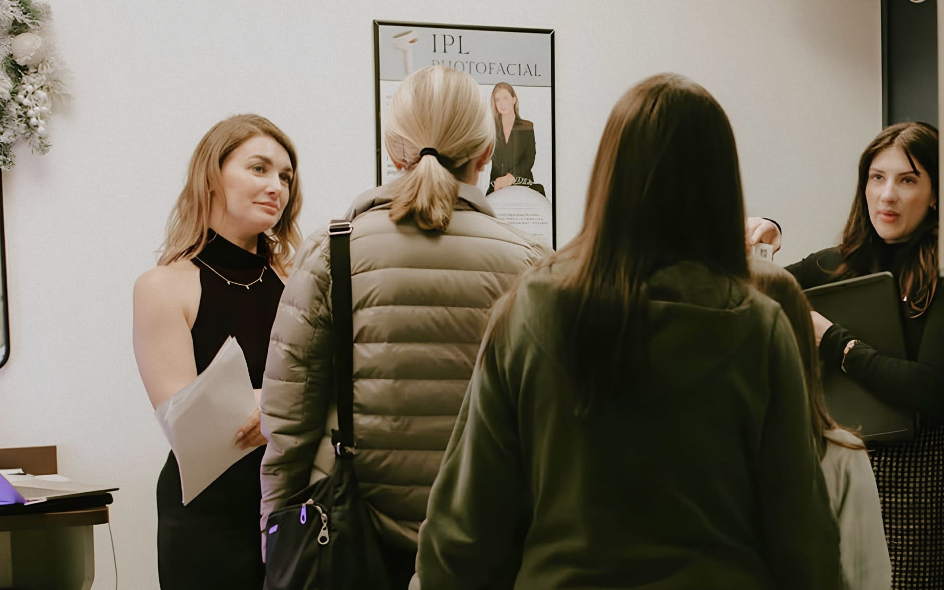 Aspen Medical Aesthetics staff greeting visitors at the clinic