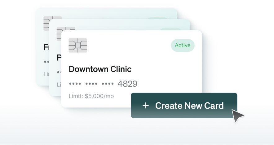 Virtual cards for Downtown Clinic