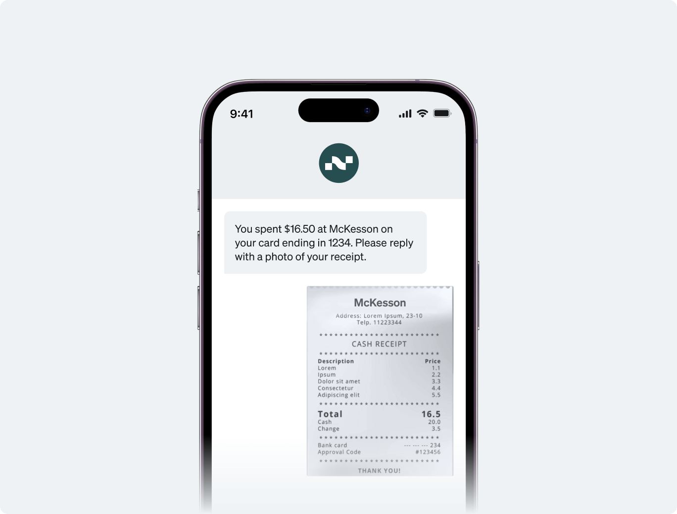 AI-powered receipt matching on mobile