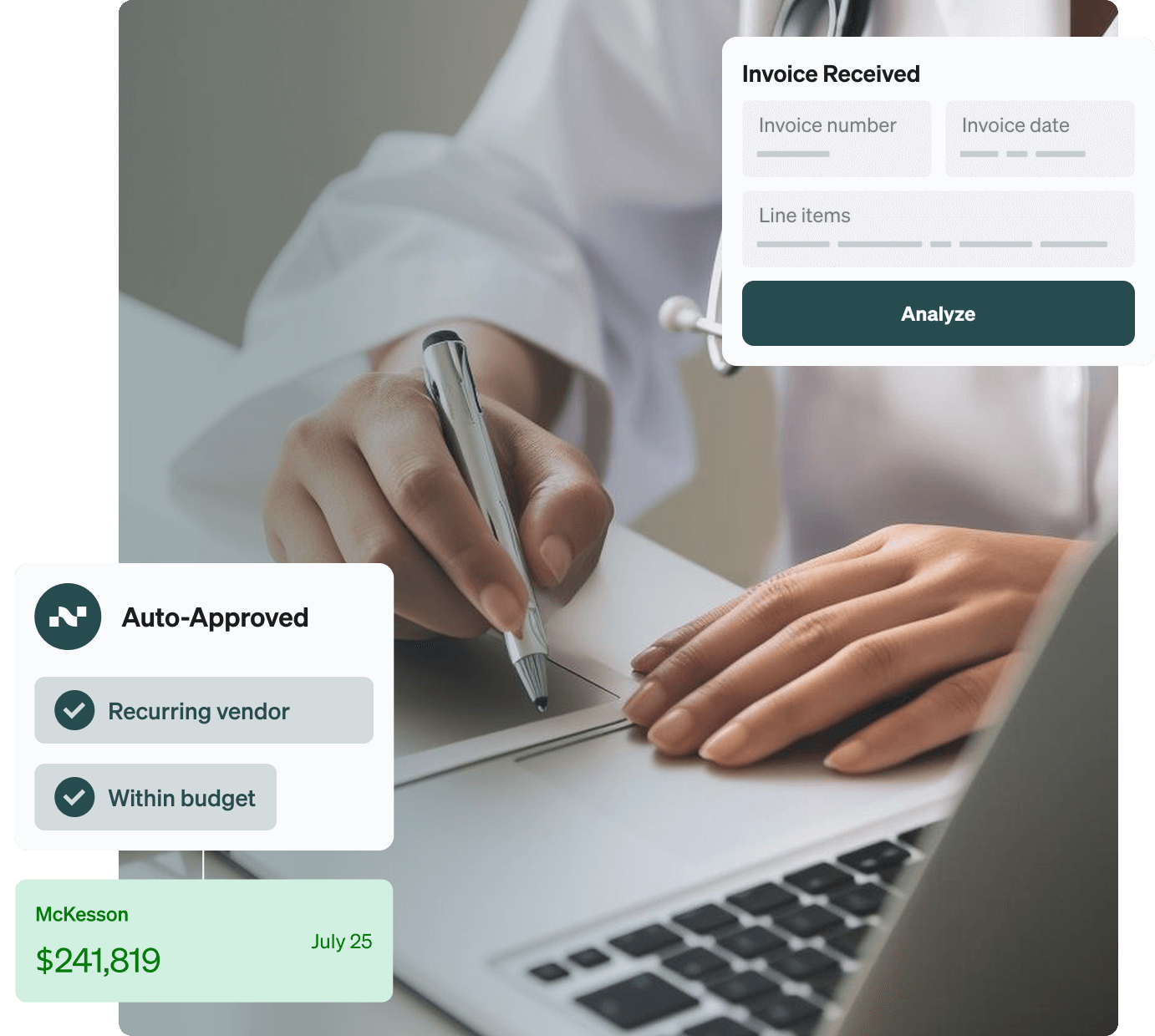 Nitra AI Finance Manager dashboard
