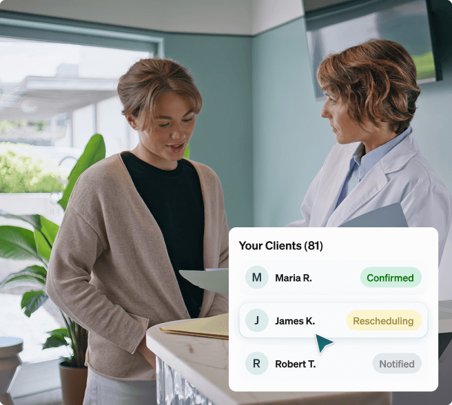 Nitra AI Patient Management on mobile
