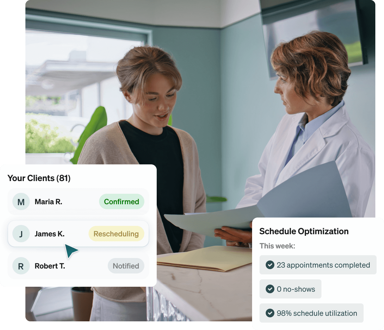 Nitra AI Patient Management dashboard