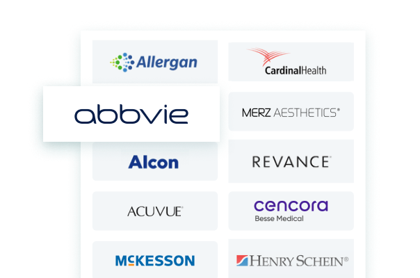 Grid of approved vendor logos
