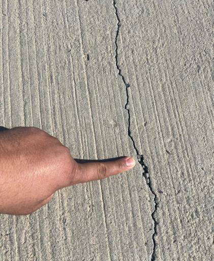 Concrete Crack Inspection & Prep
