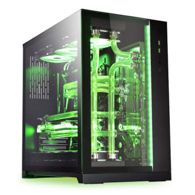 Case lian li o11 razer edition+9 fan argb