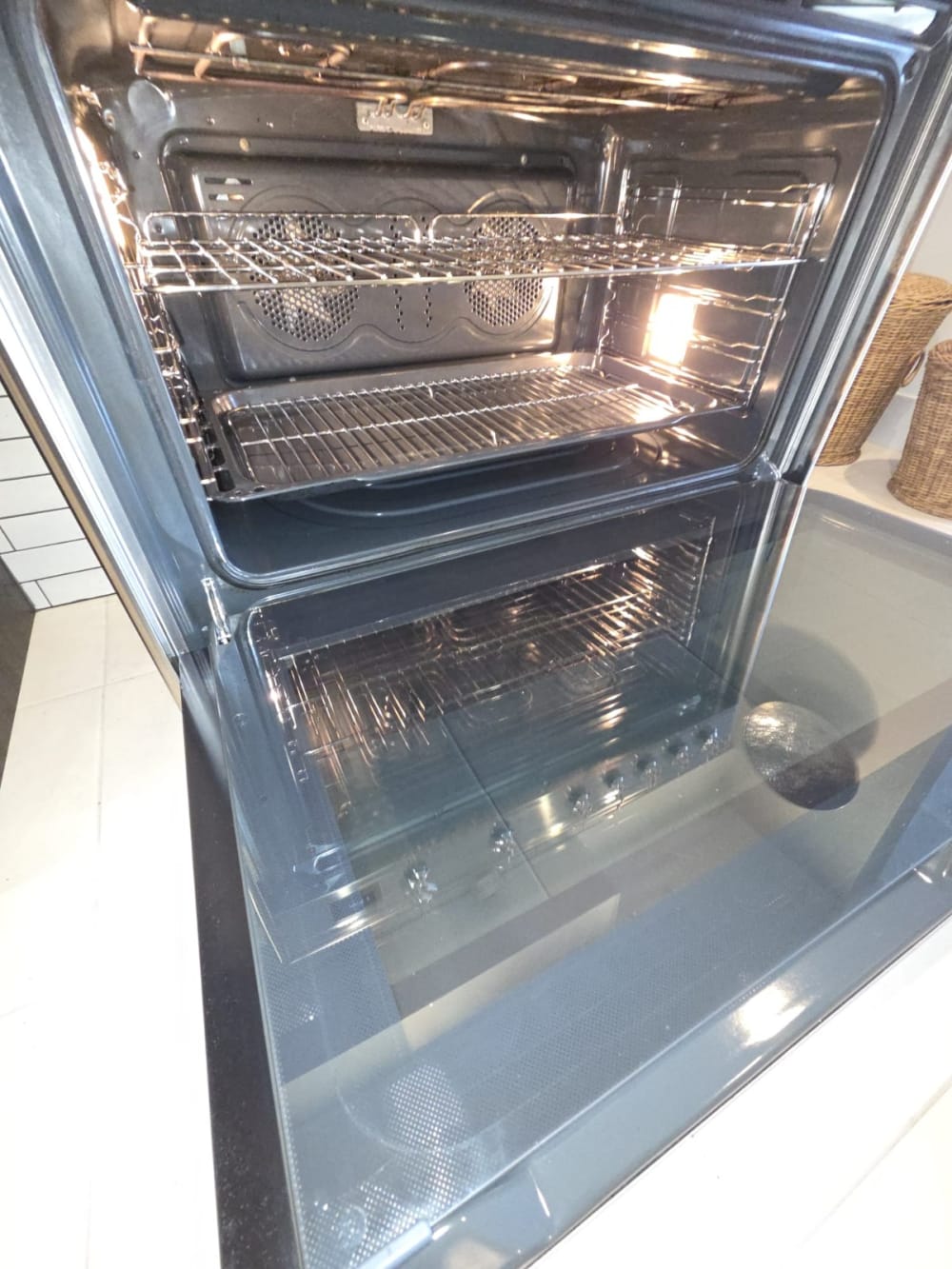 Oven after professional cleaning in Newcastle