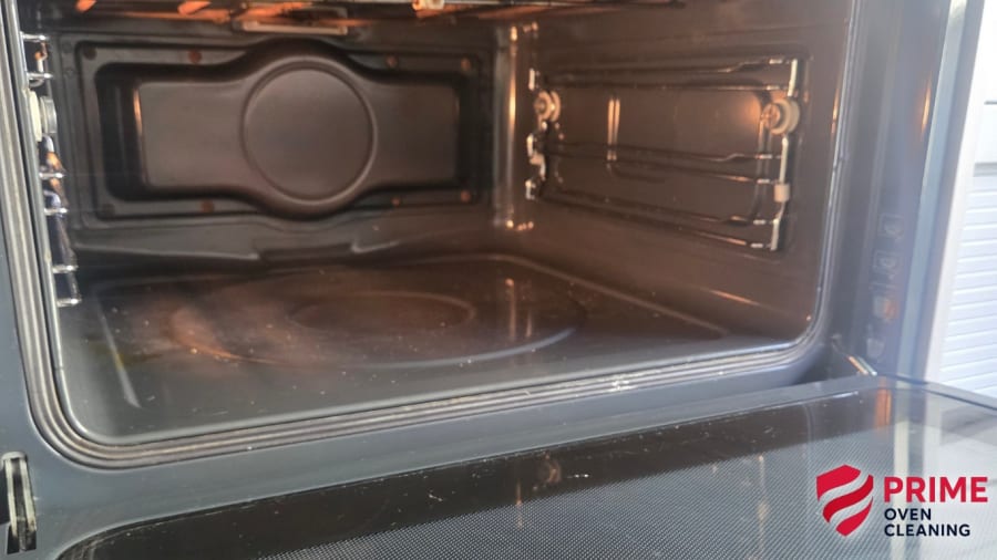 Sparkling clean microwave turntable