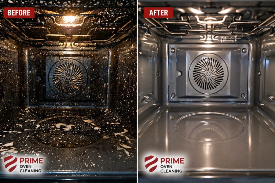 Professional oven cleaning dip tank process