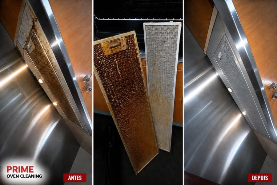 Rangehood cleaning detail