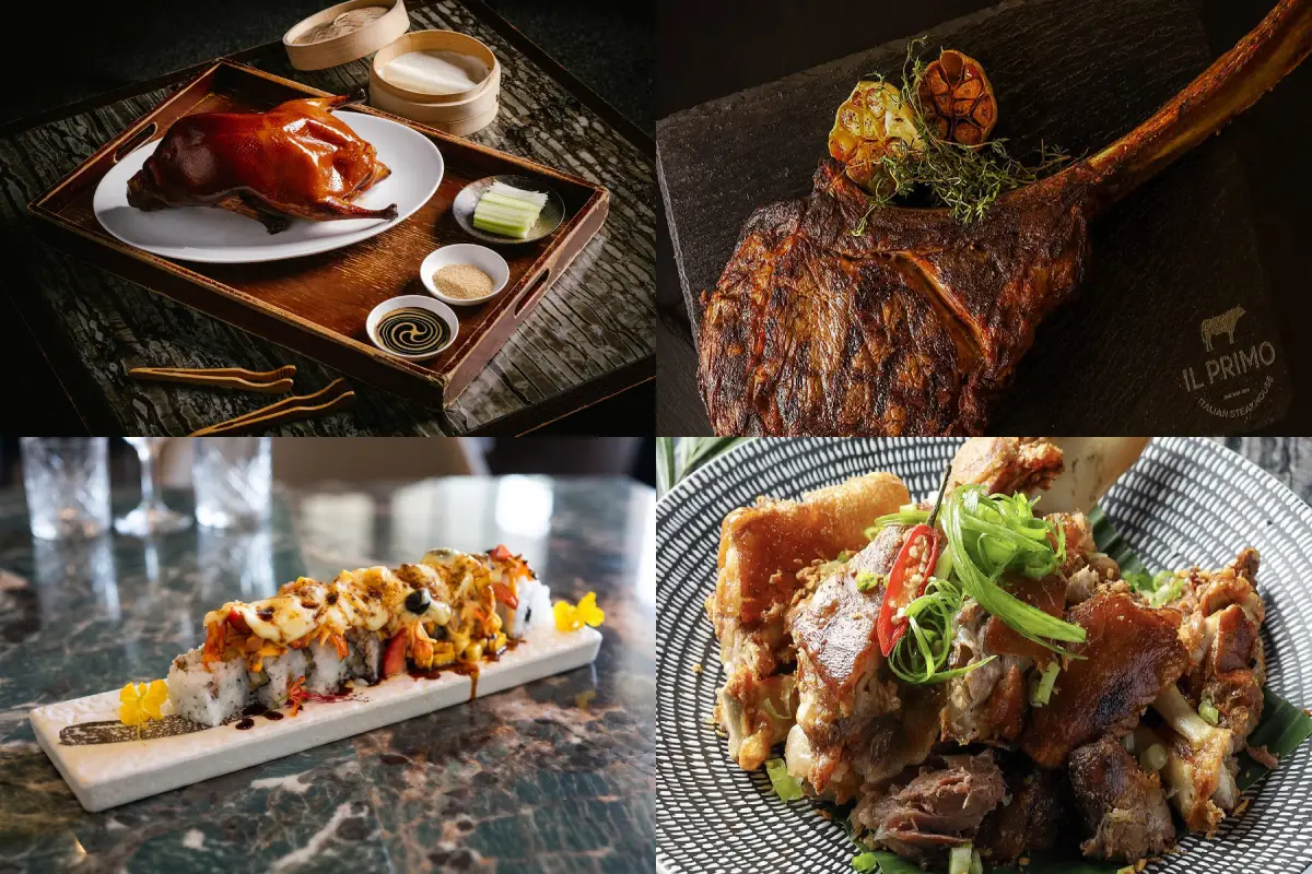 Popular dishes in restaurants found at The Mall