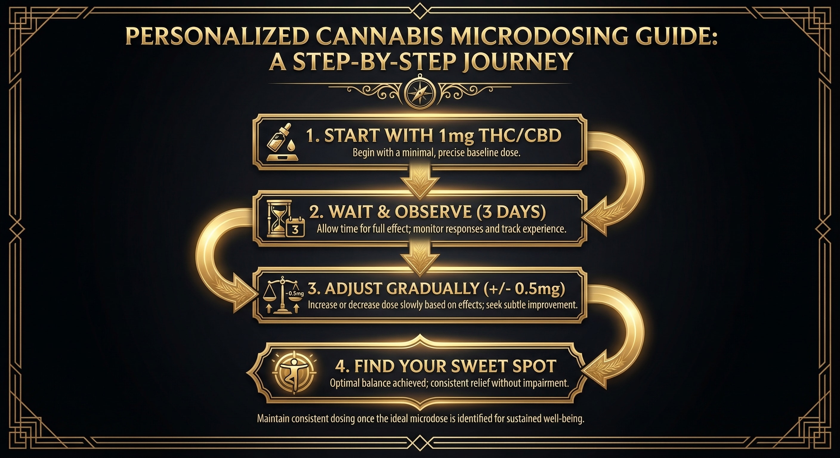 Infographic: Finding Your Ideal Microdose - Step by Step