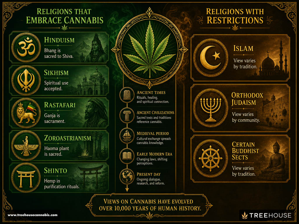 Infographic: Modern Religious Perspectives on Cannabis
