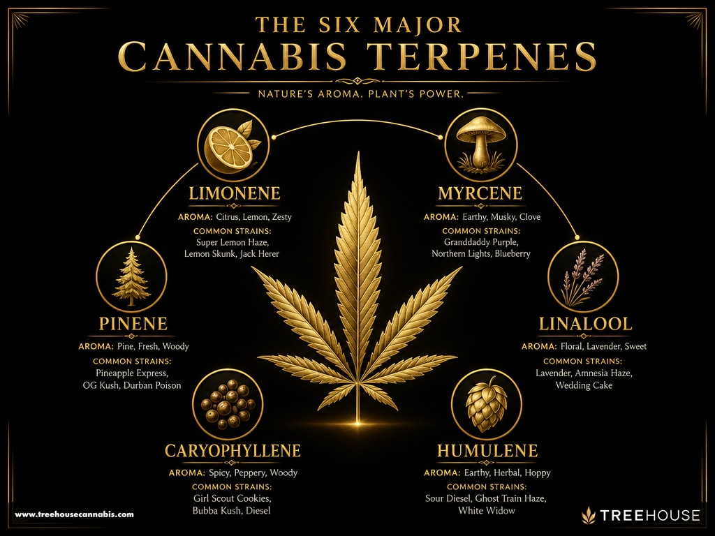 Infographic: The Six Key Terpenes