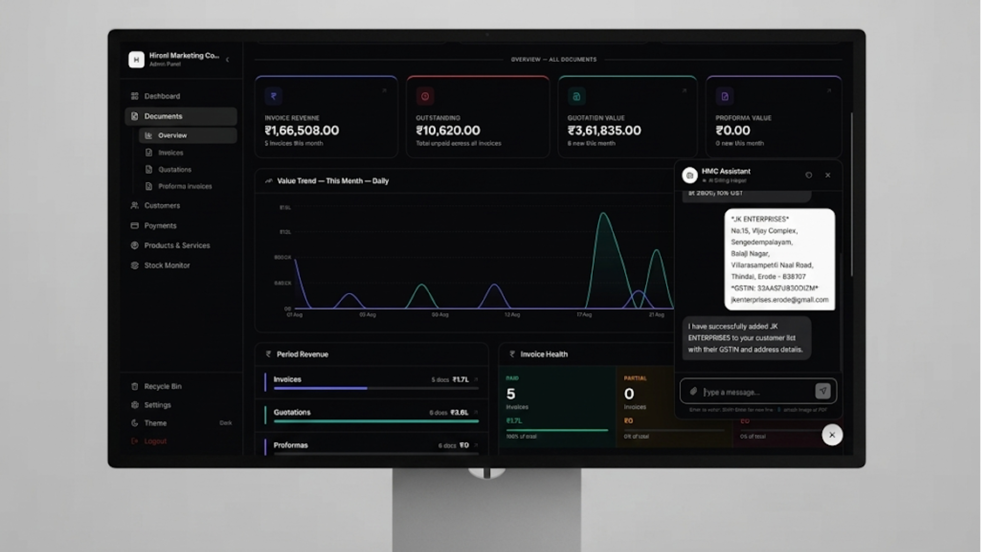 HMC Billing System — AI-Powered GST Billing Platform