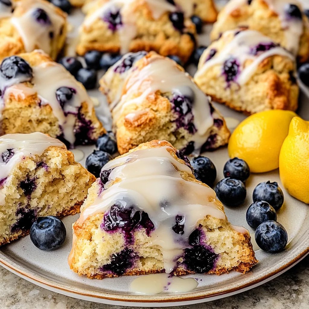 Blueberry Scones with Lemon Glaze: Irresistibly Zesty Treats