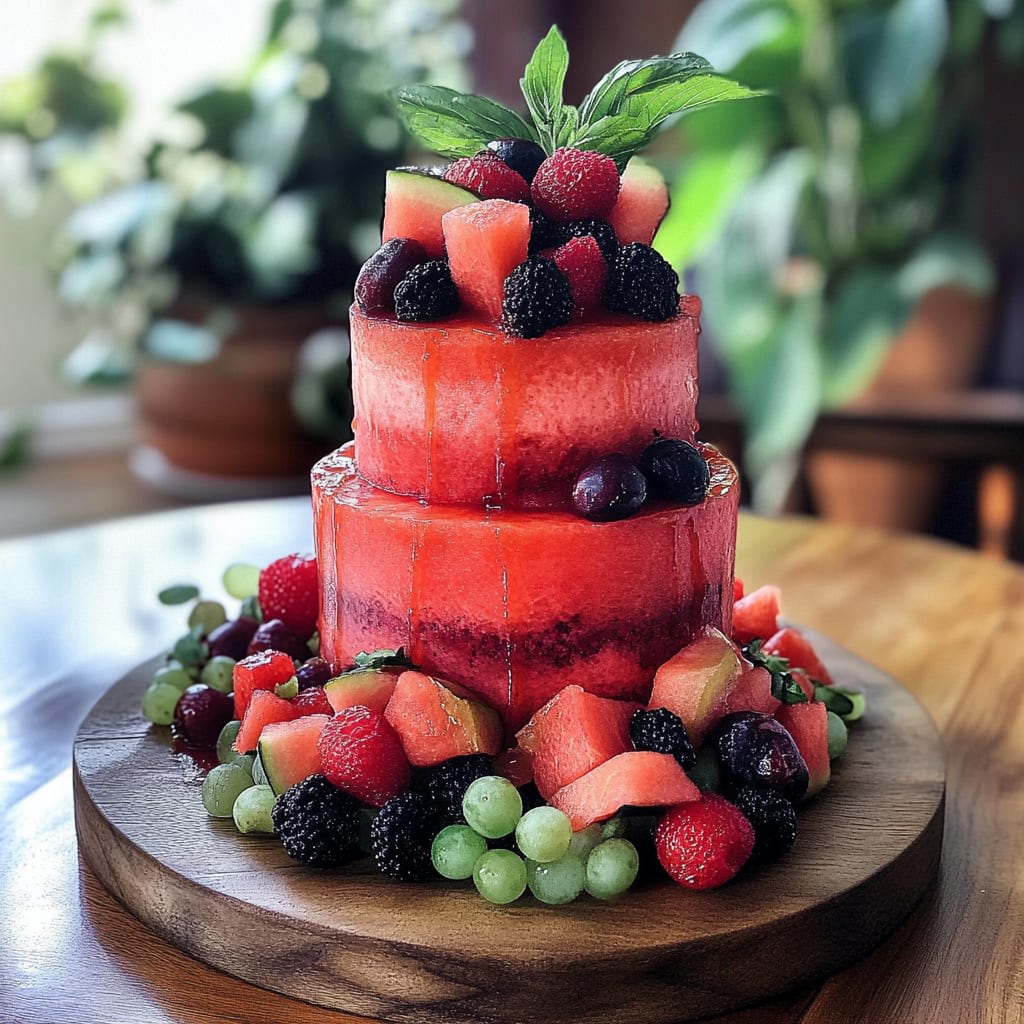 Watermelon Fruitcake: A Refreshing Summer Delight