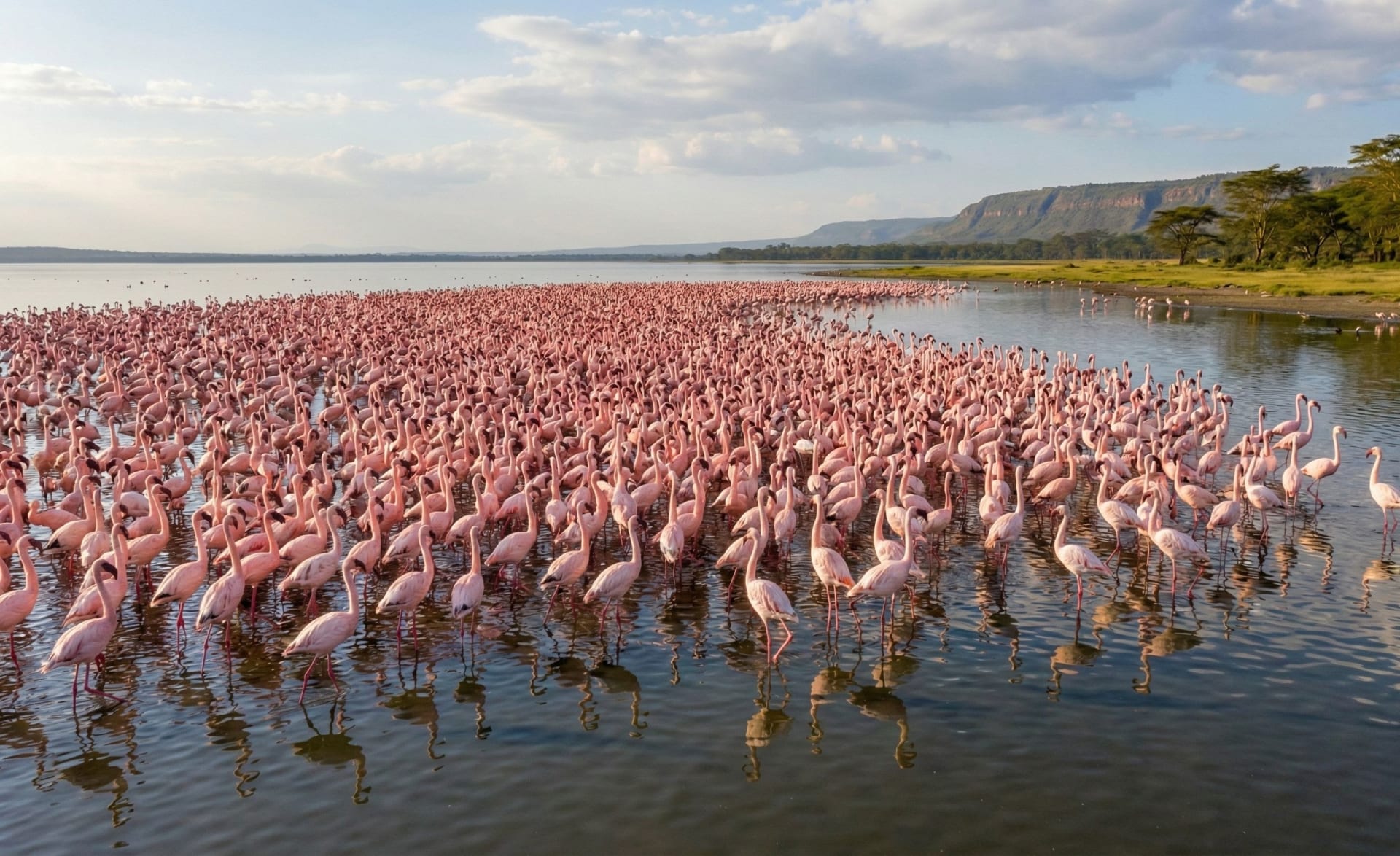 Flamingo Congregation - East African Rift Lakes