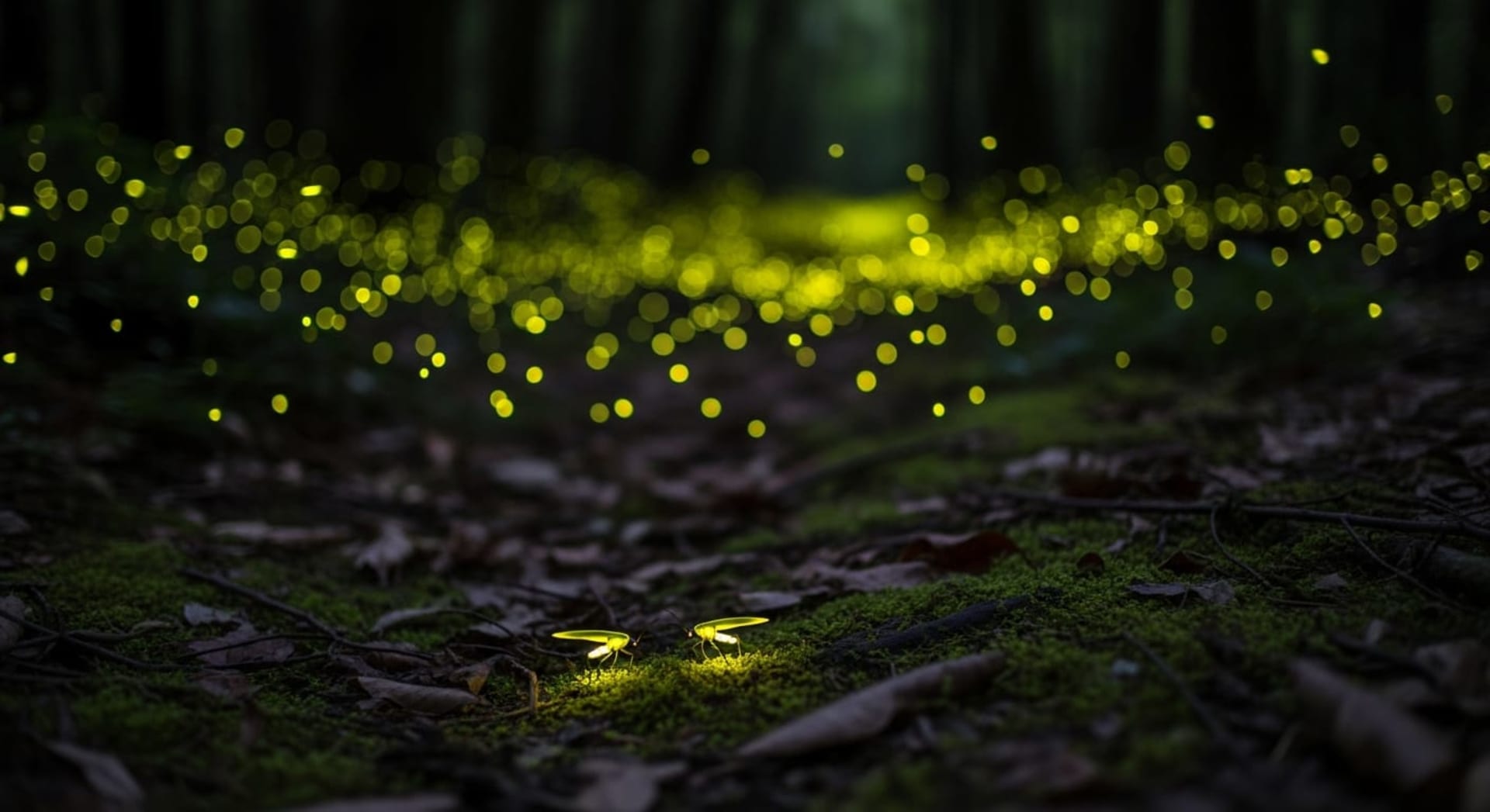 Orizumedake Himebotaru Fireflies
