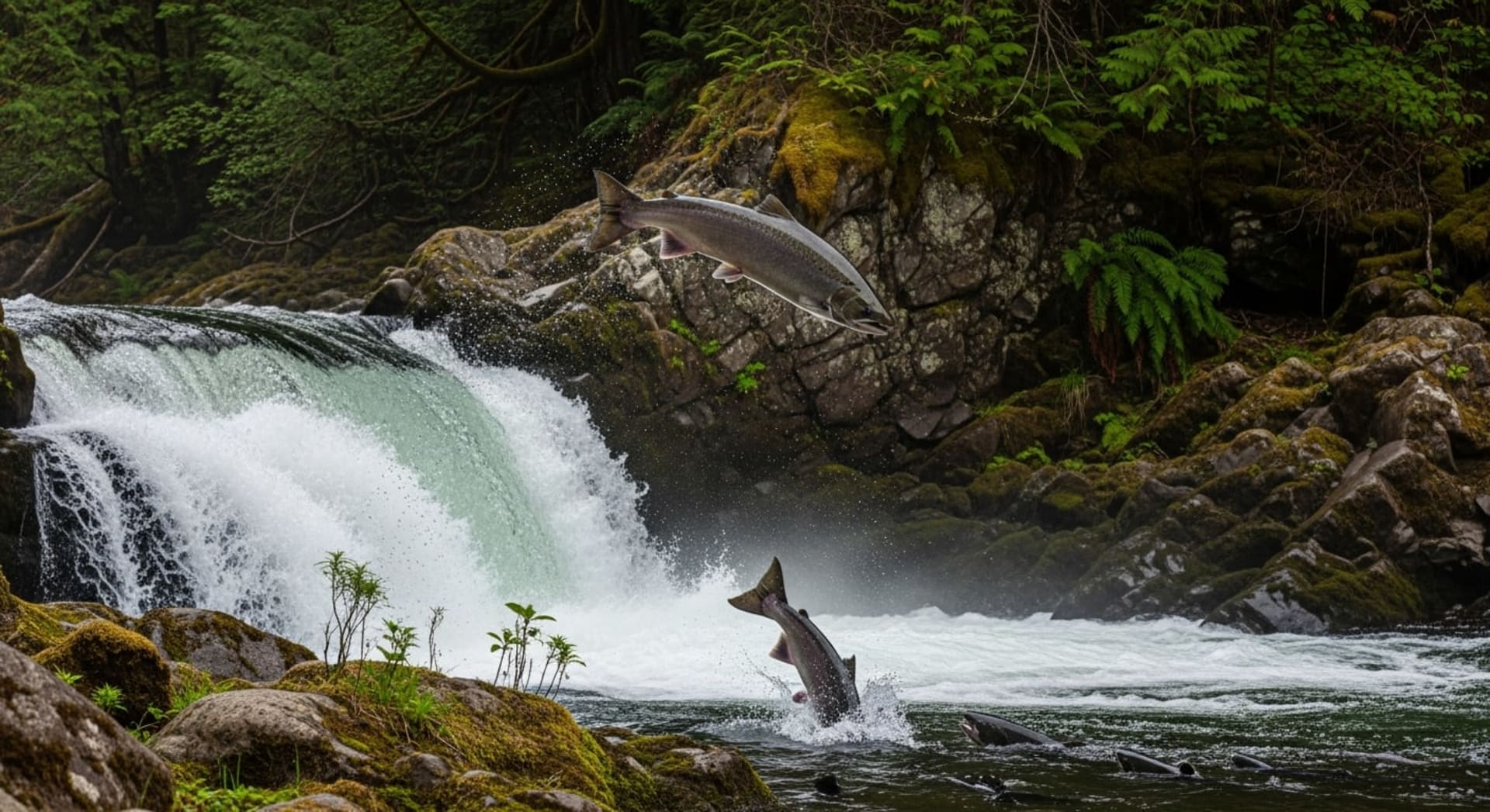 Sakuranotaki Cherry Salmon Jump