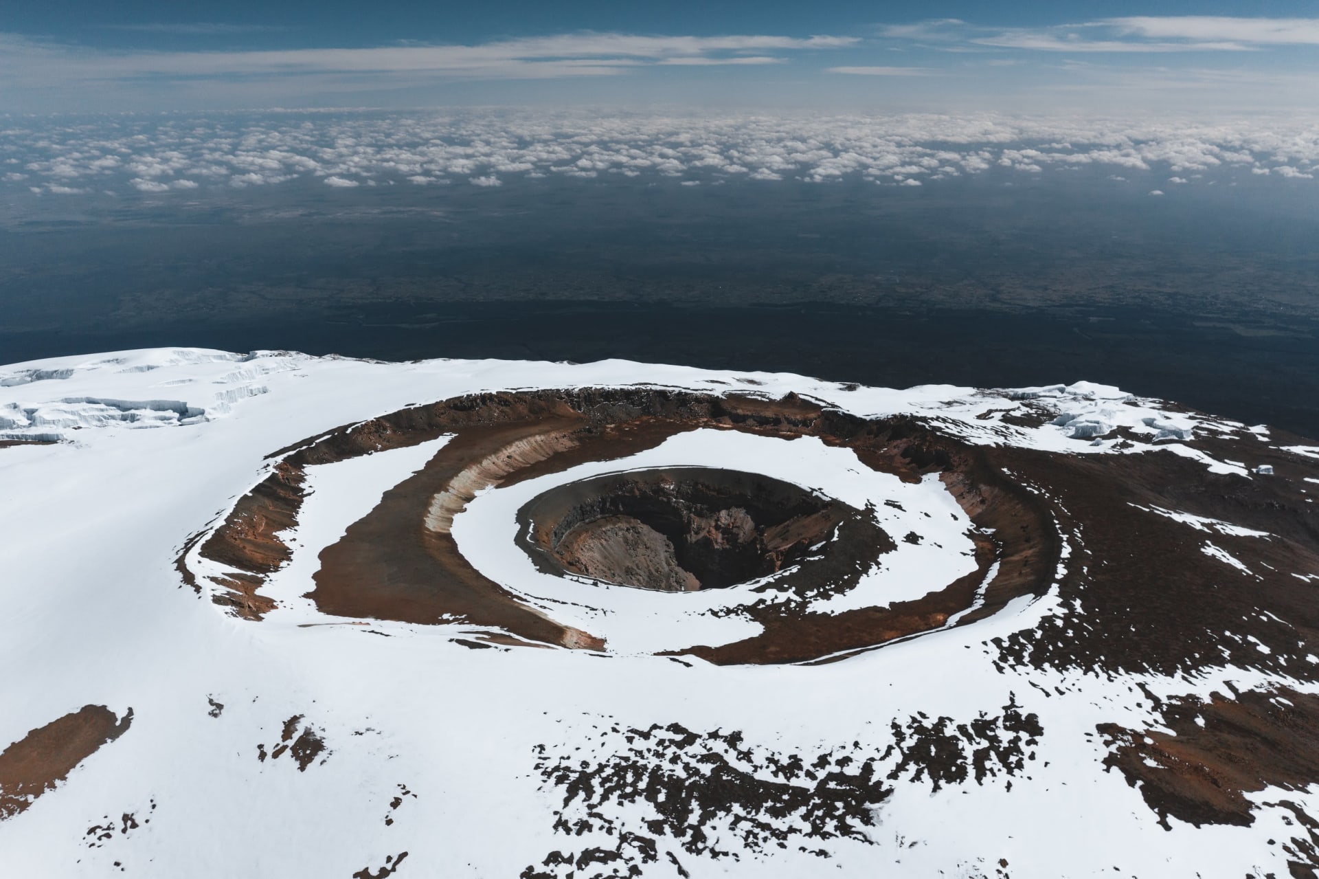 Kilimanjaro Ice Cap Alpenglow