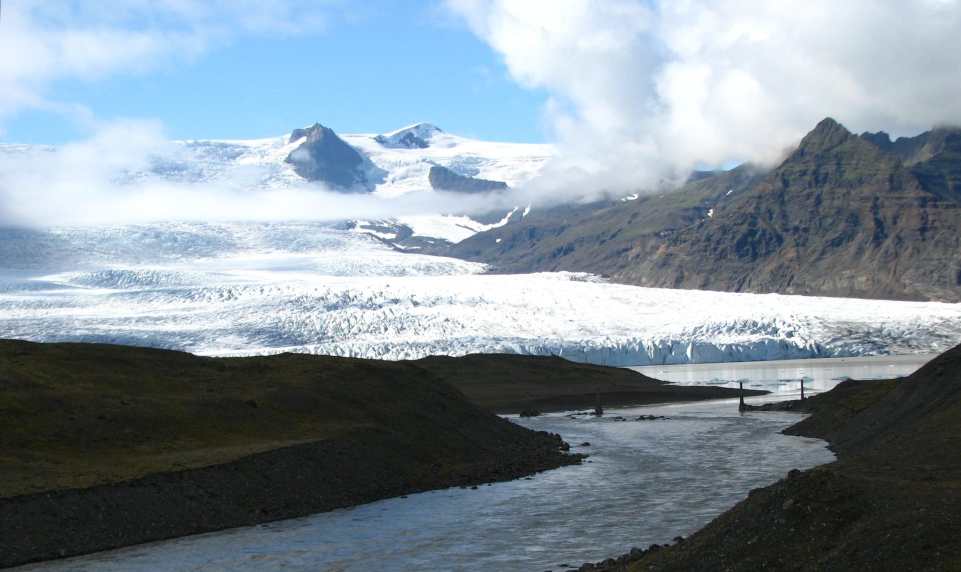 Glacier Calving at Jökulsárlón