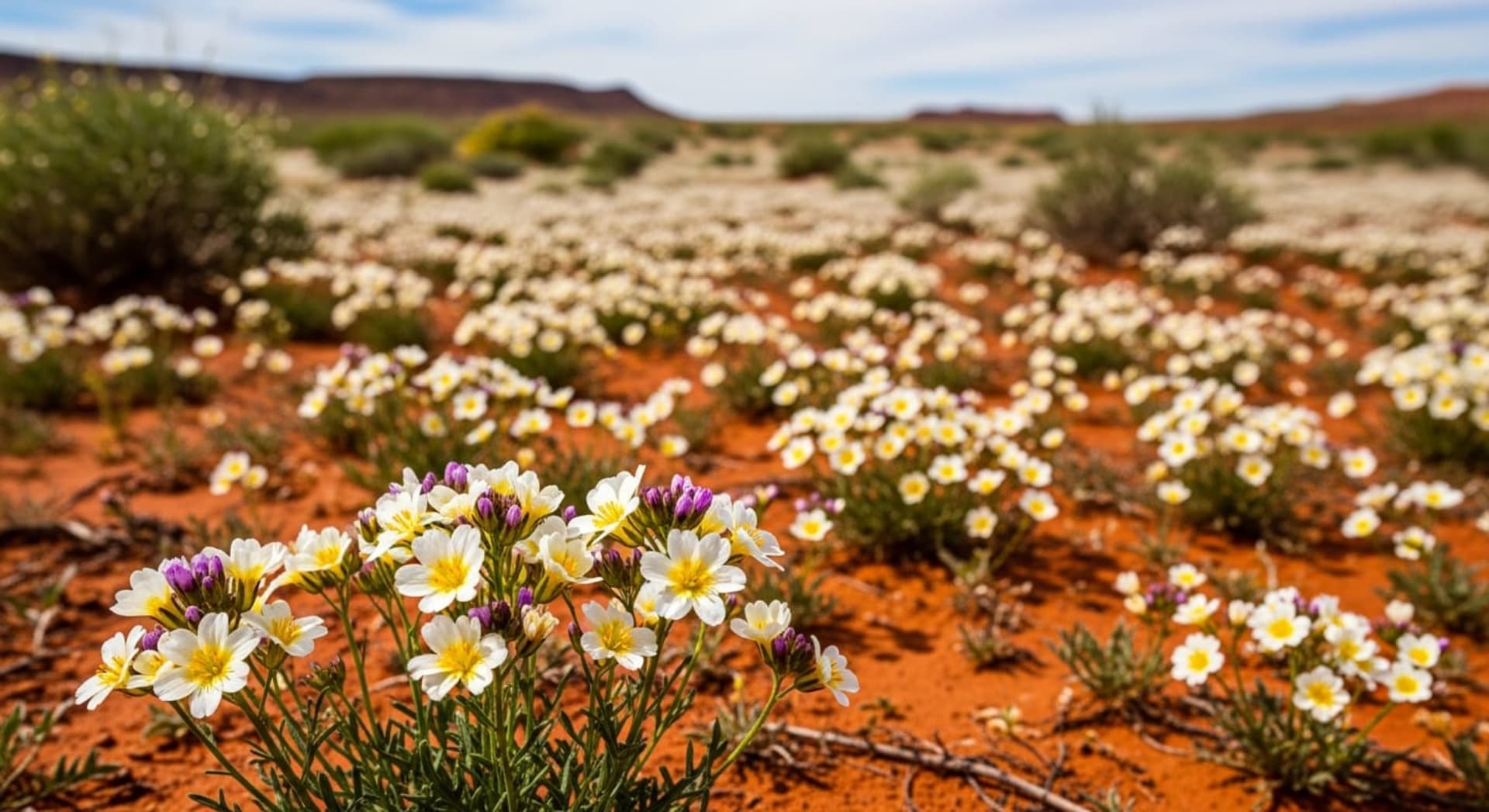 Central Australia Desert Wildflower Bloom