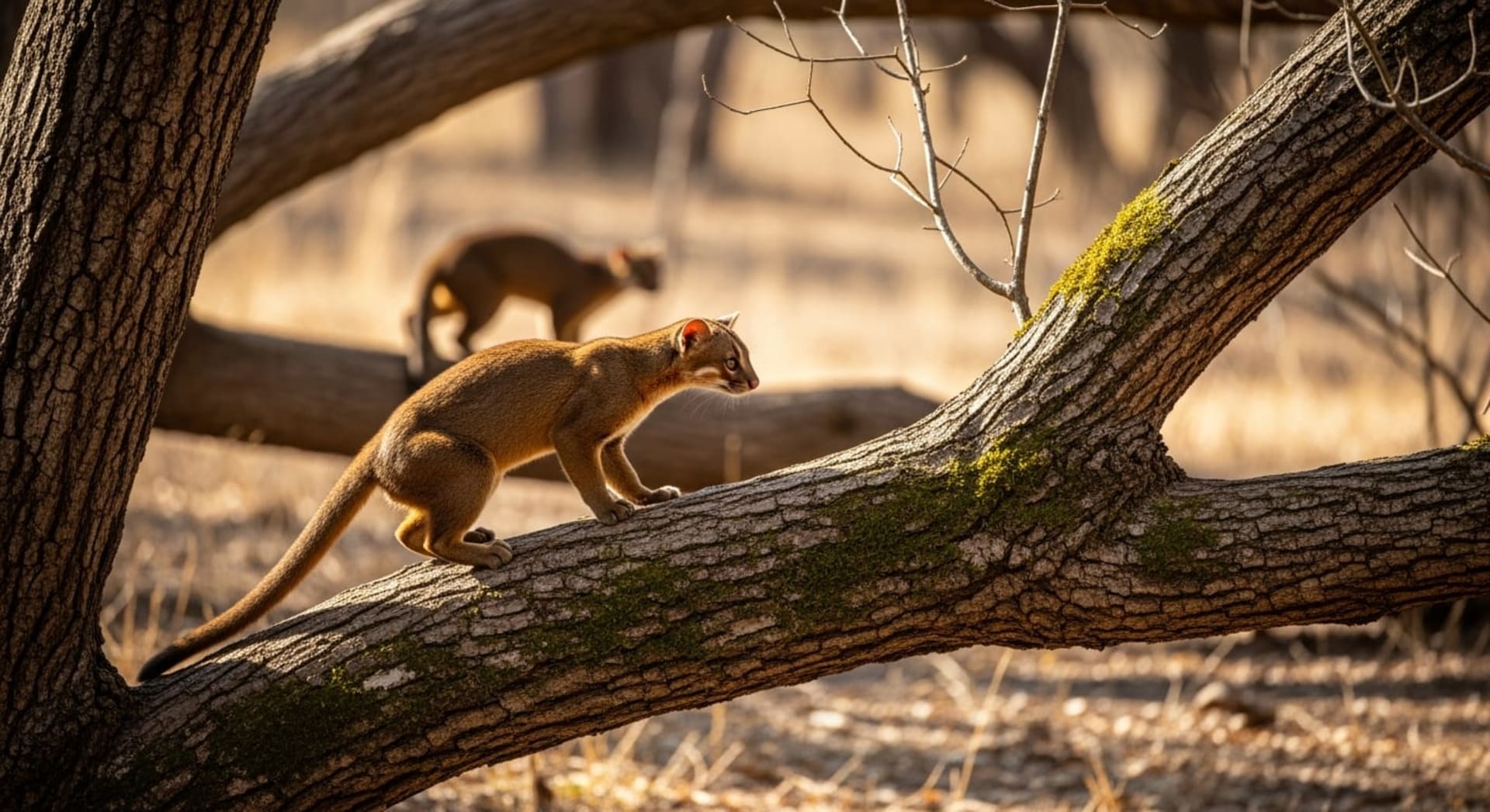 Fossa mating displays (Kirindy Forest)