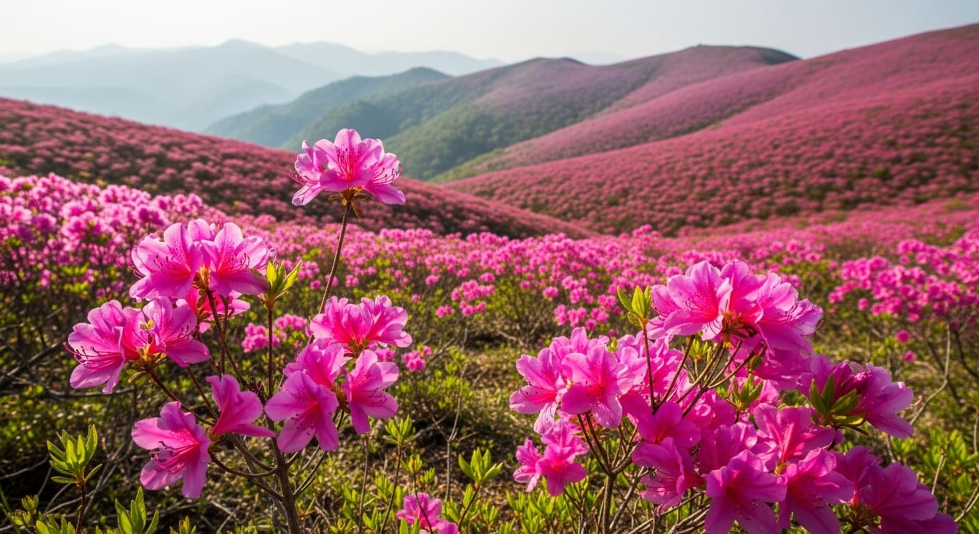 Hwangmaesan Royal Azalea Bloom